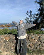 星星提花連帽開衫