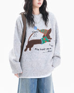 聖誕帽小狗毛衣