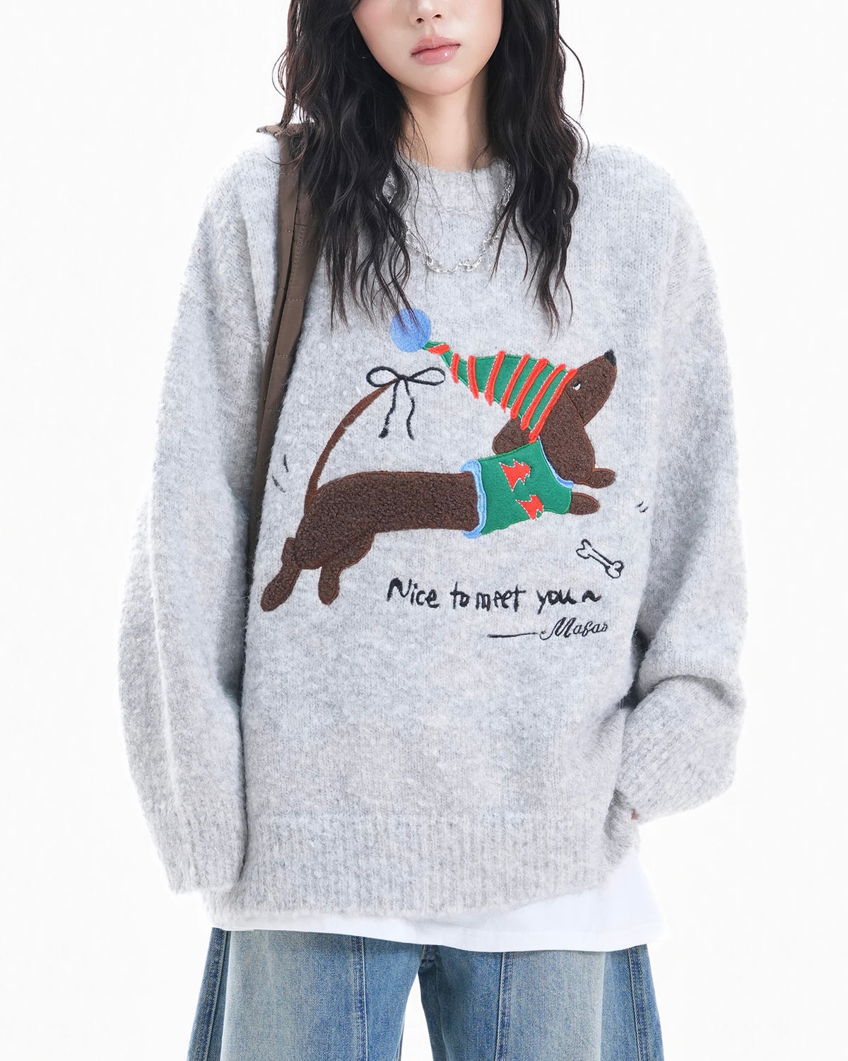 Christmas Hat Puppy Sweater