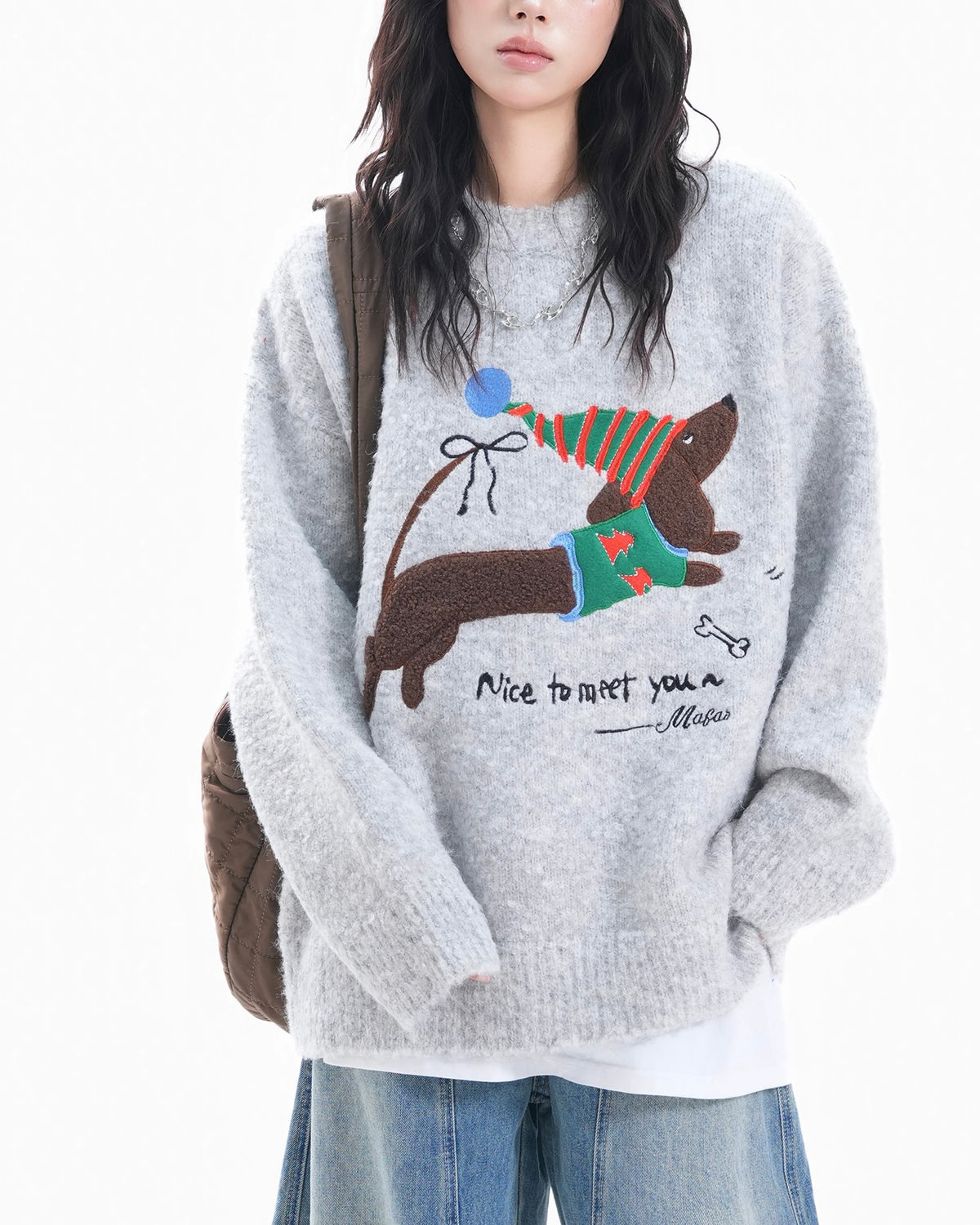 Christmas Hat Puppy Sweater
