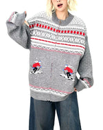 Polka Dot Ski Cardigan