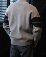 半高領開衫毛衣