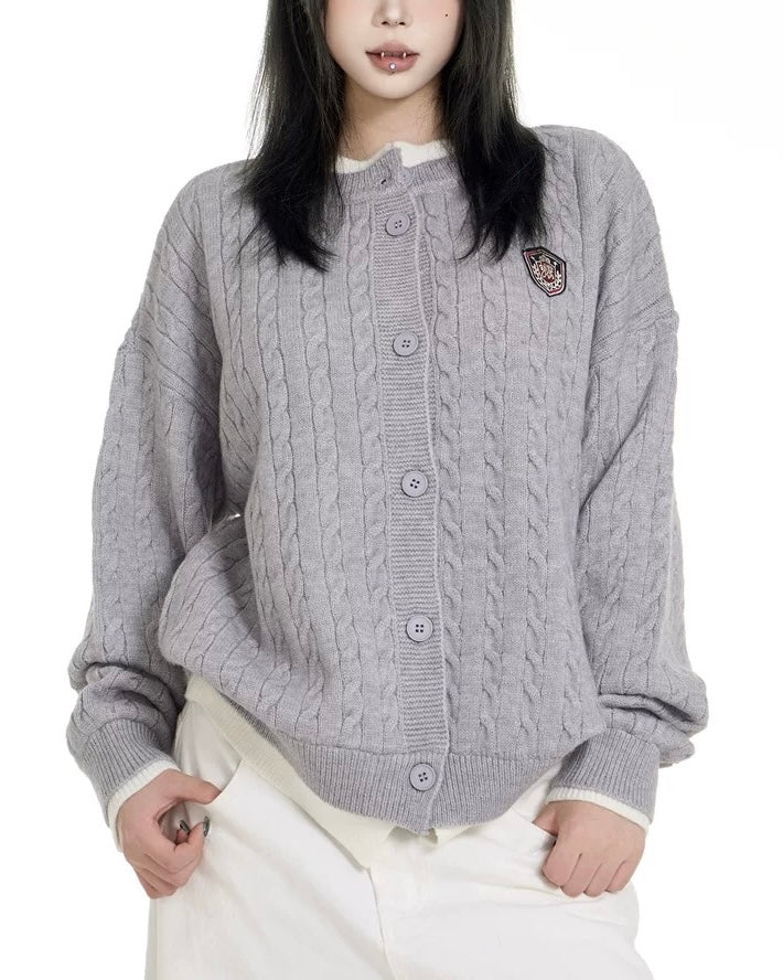 Spliced ​​fake two-piece sweater