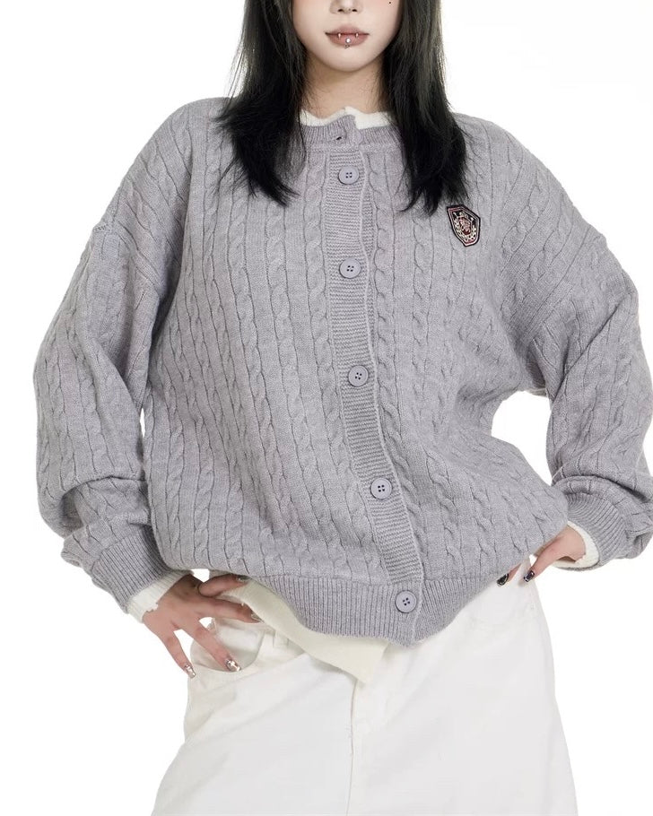 Spliced ​​fake two-piece sweater