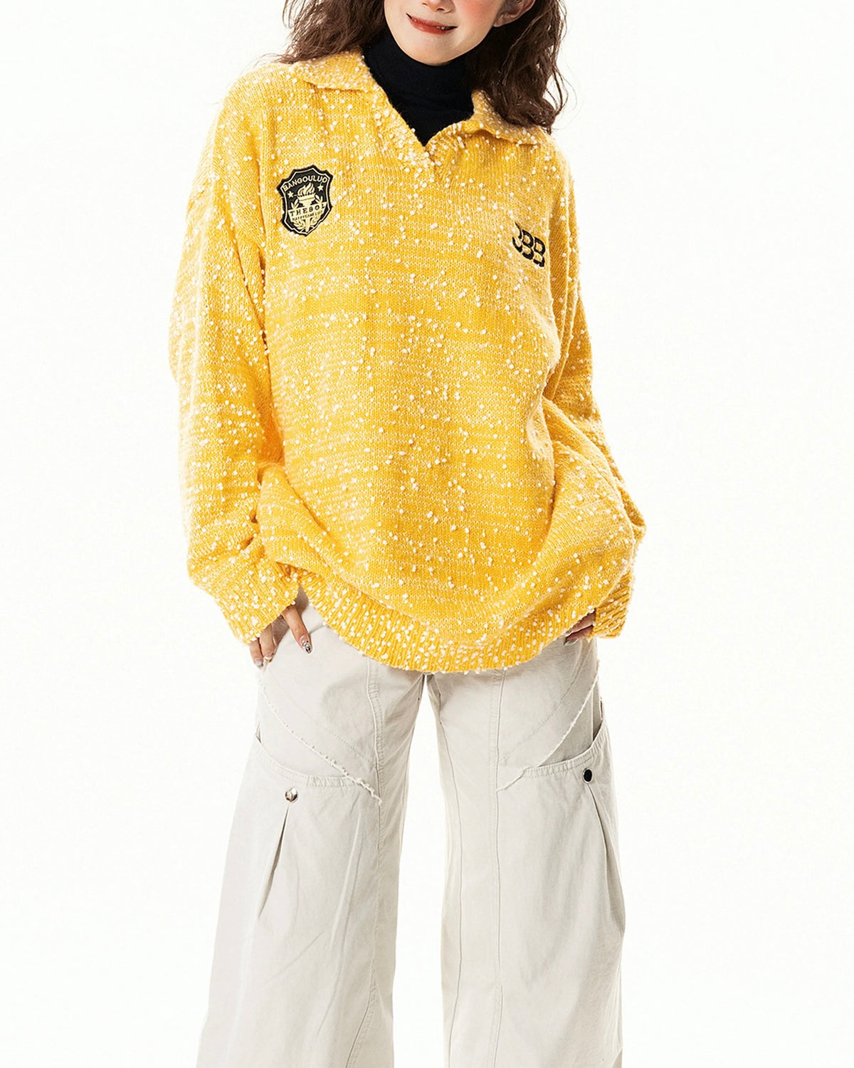 빈티지 캐주얼 커플 스웨터