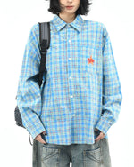 별 자수 캐주얼 긴팔 셔츠