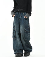 멀티포켓 스트레이트 레그 진