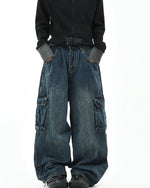 멀티포켓 스트레이트 레그 진