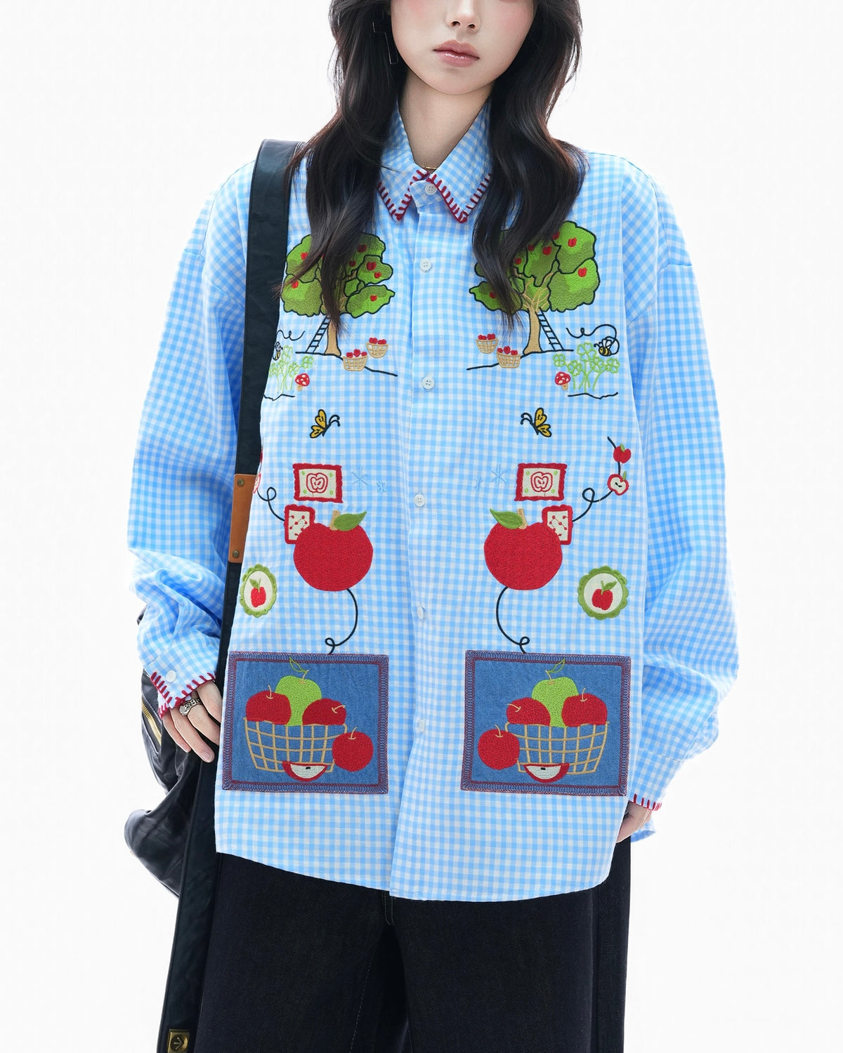 레트로 펀 긴팔 셔츠