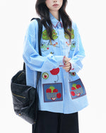 레트로 펀 긴팔 셔츠