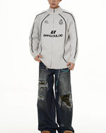 모터사이클 스타일 카디건 스웨터