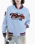 컬러블록 자수 야구 유니폼