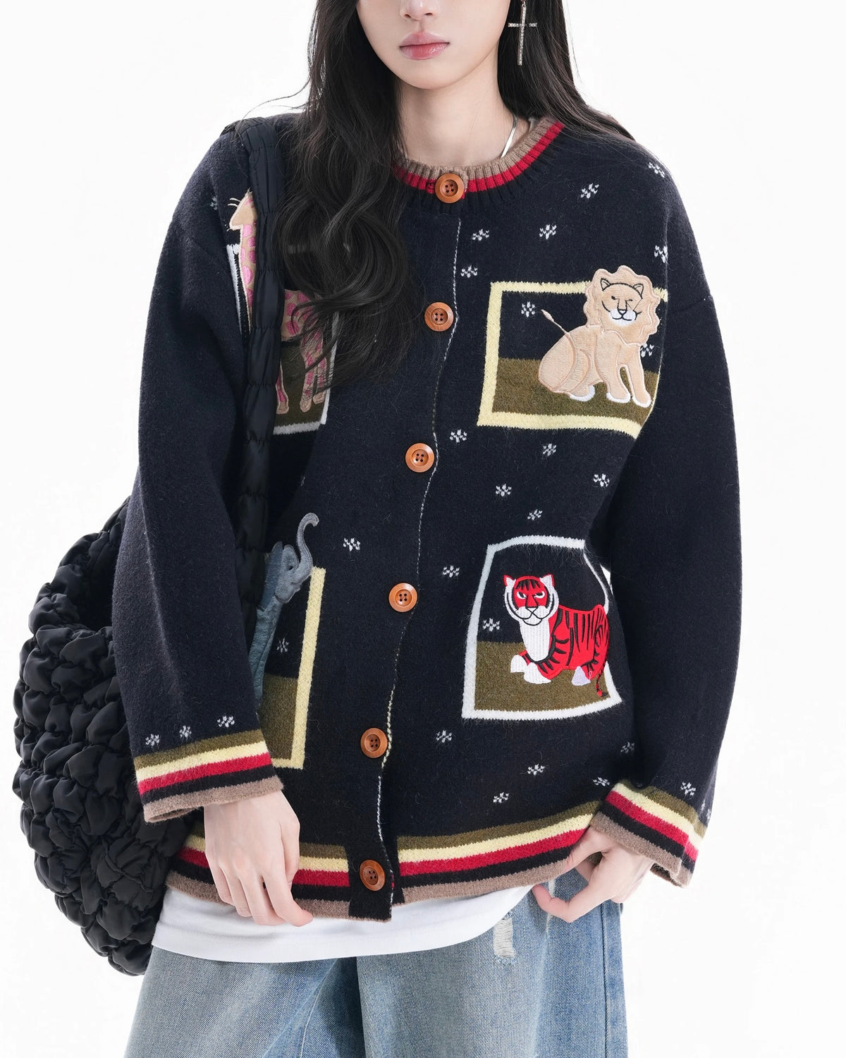 趣味動物針織衫