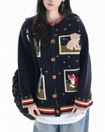 趣味動物針織衫