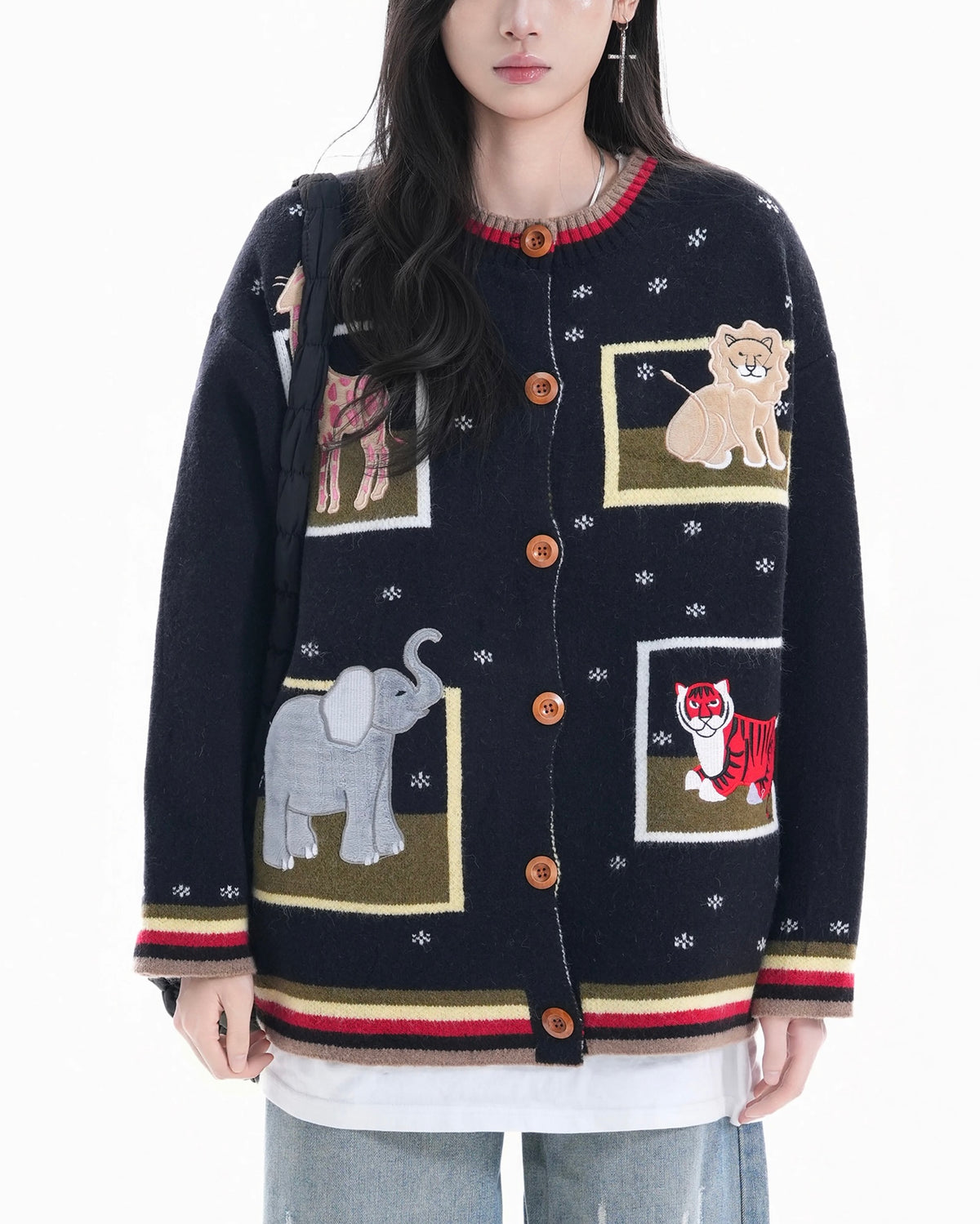 趣味動物針織衫