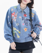 趣味創意印花外套