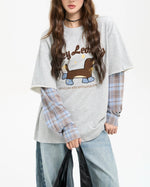 臘腸小狗假兩件長袖