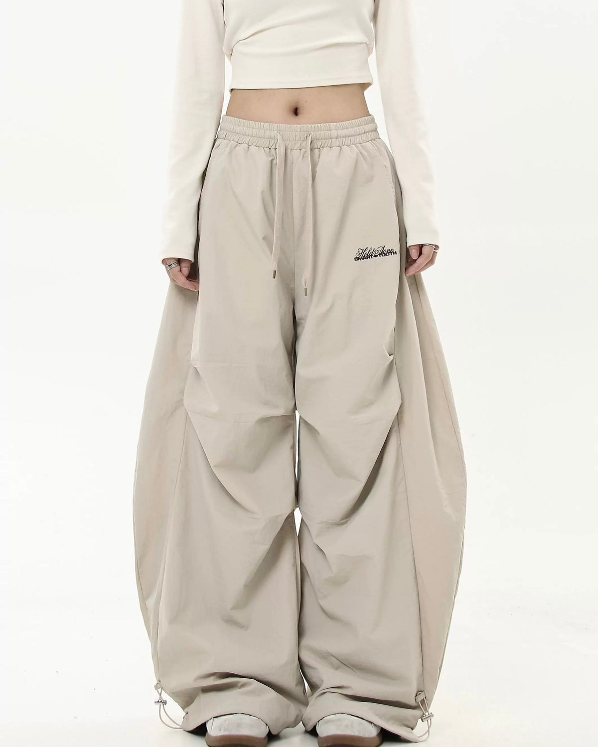 復古簡約寬鬆休閑褲