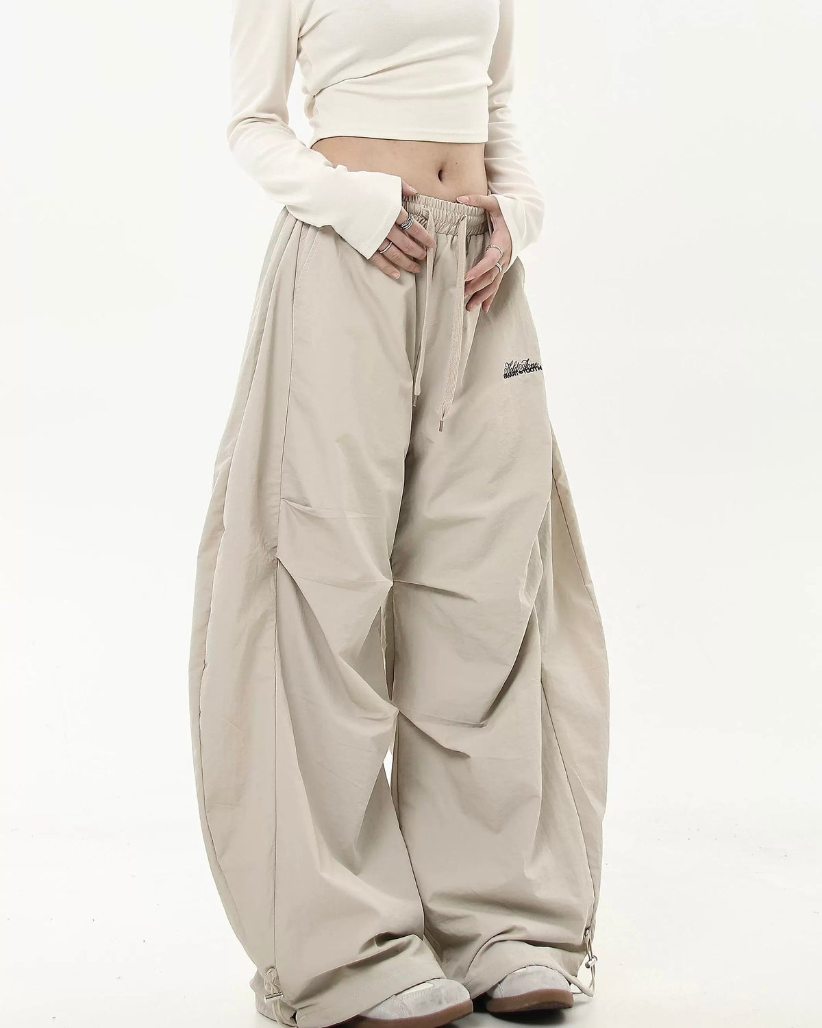 復古簡約寬鬆休閑褲