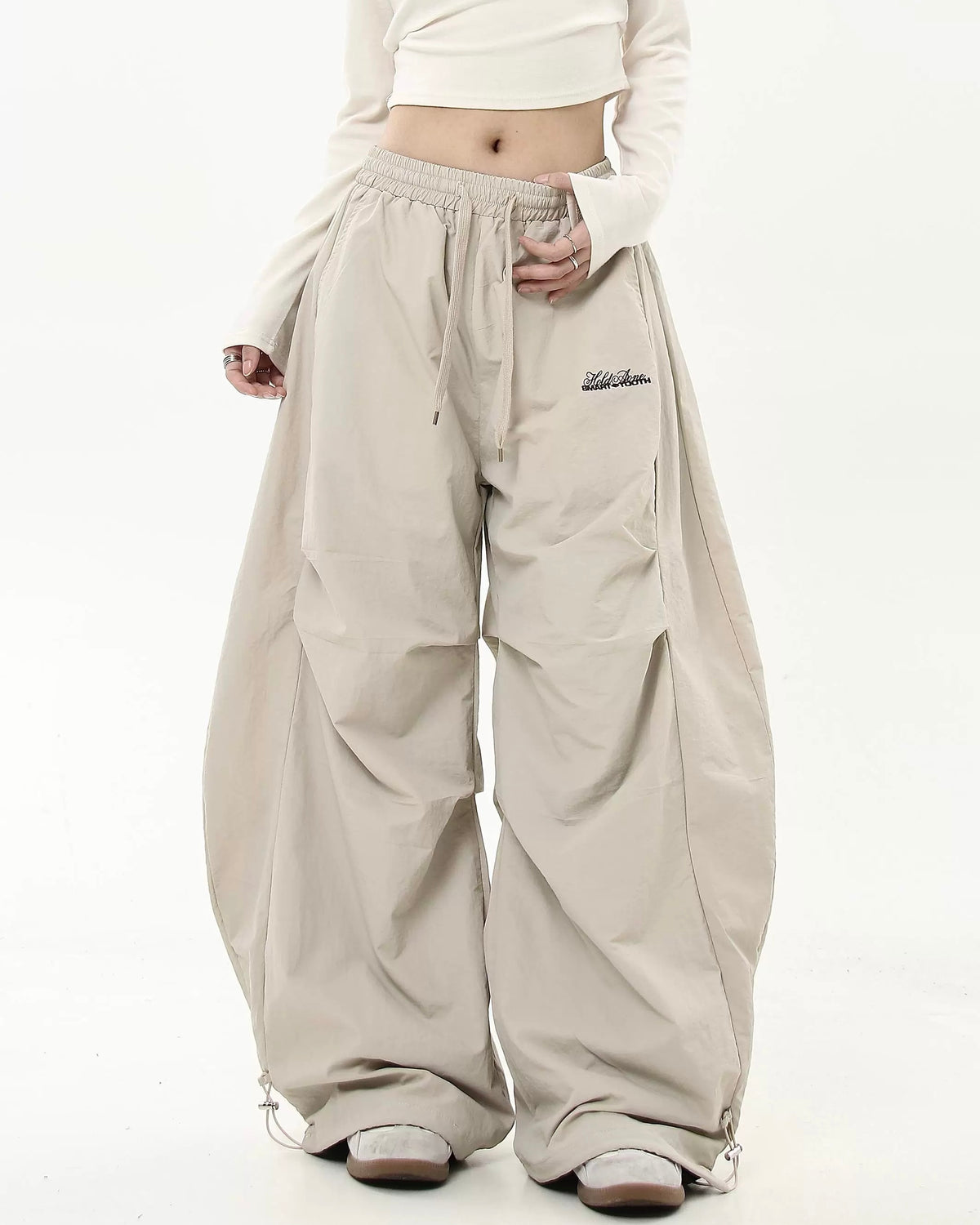 復古簡約寬鬆休閑褲