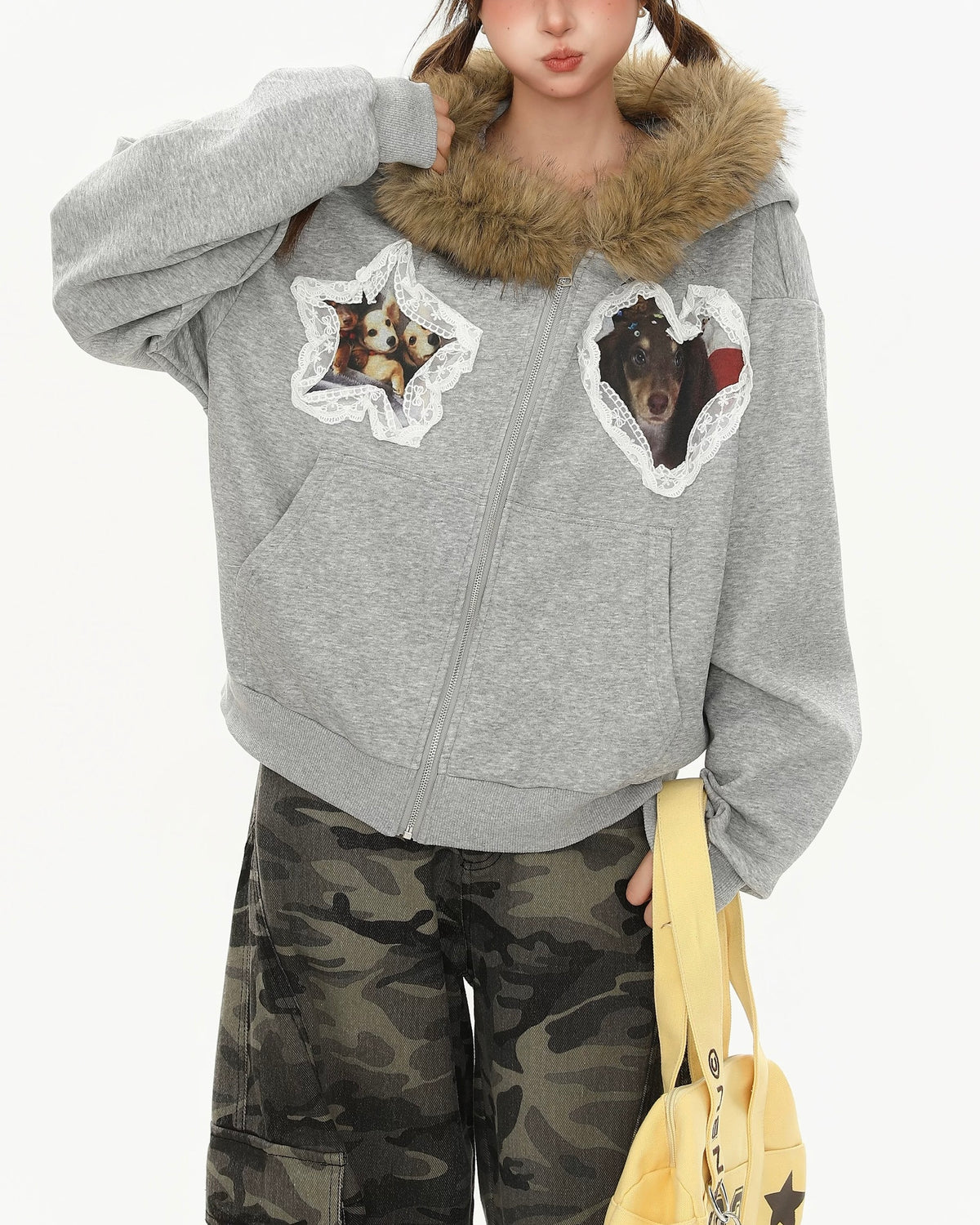 可愛小狗連帽外套