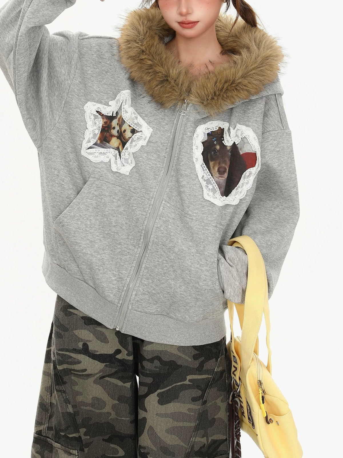 可愛小狗連帽外套