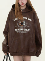 趣味小狗漆皮衛衣