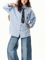 vintage striped long sleeve shirt 