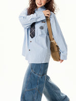 vintage striped long sleeve shirt 