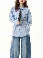 vintage striped long sleeve shirt 