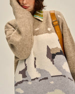 레트로 컬러 블록 폴라베어 스웨터