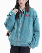 Retro patchwork letter jacket