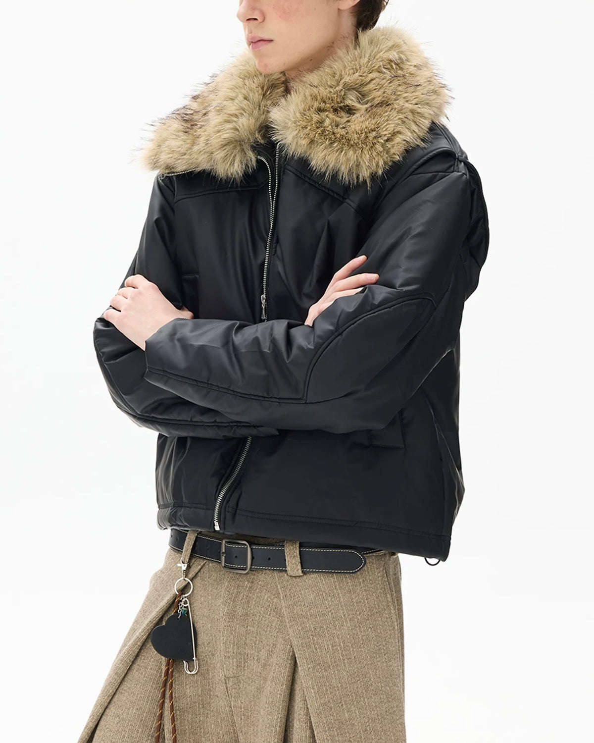 休閑百搭棉服外套