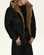 Retro hooded cotton jacket