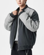 Unique color-blocked patchwork jacket