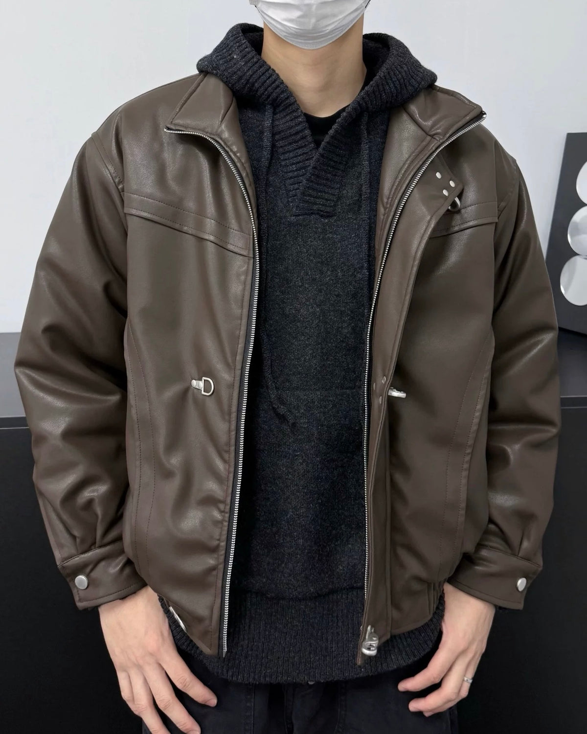 Retro cotton-padded jacket