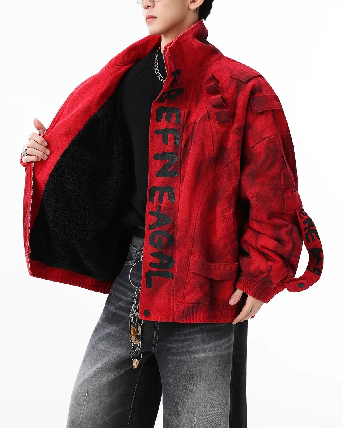 簡約百搭加絨外套