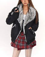 Short, versatile cotton-padded jacket