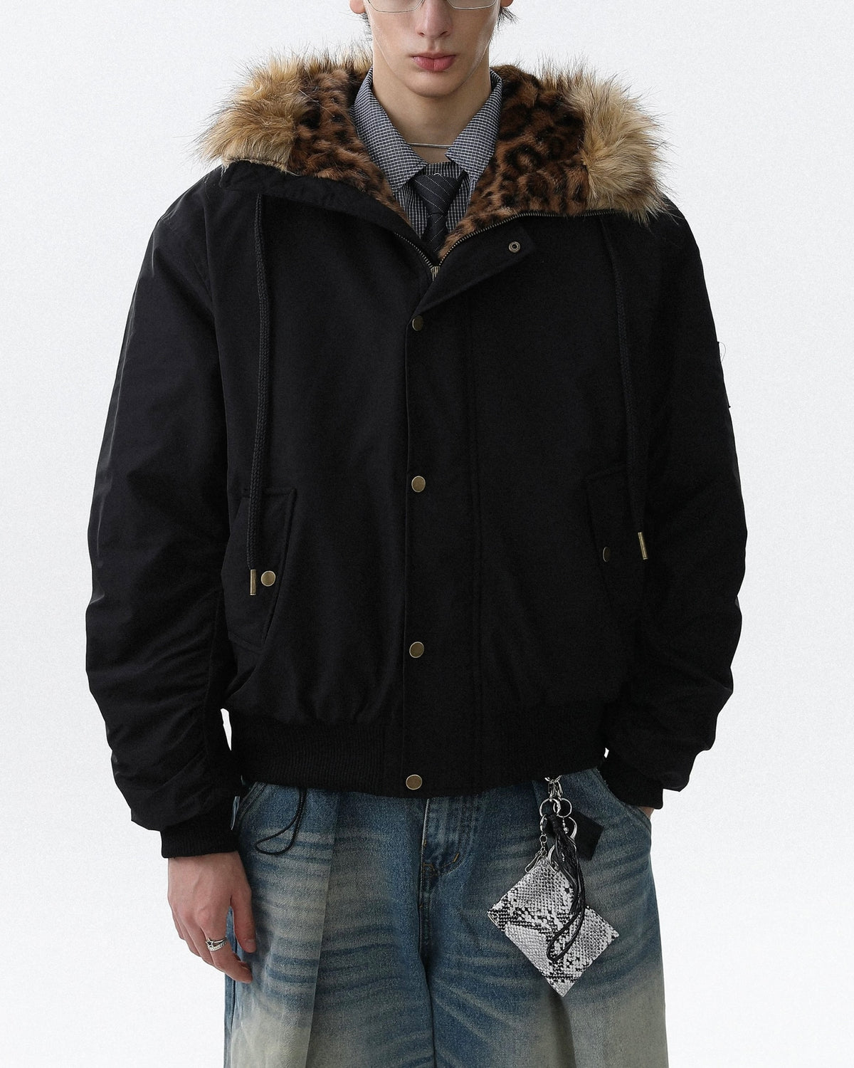 Casual short cotton jacket