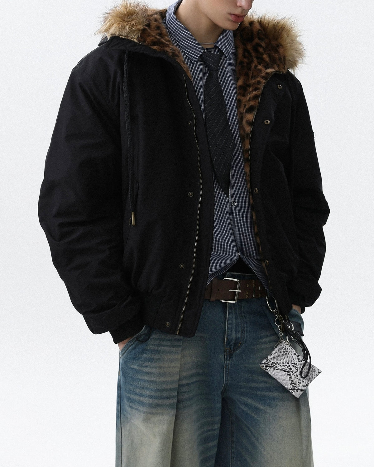 Casual short cotton jacket