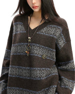 레트로 스트라이프 스웨터