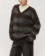레트로 스트라이프 스웨터