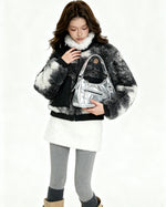 Thickened lambskin cotton-padded coat (women's style)