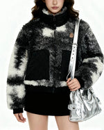 Thickened lambskin cotton-padded coat (women's style)