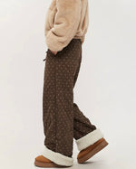 두껍고 따뜻한 캐주얼 팬츠