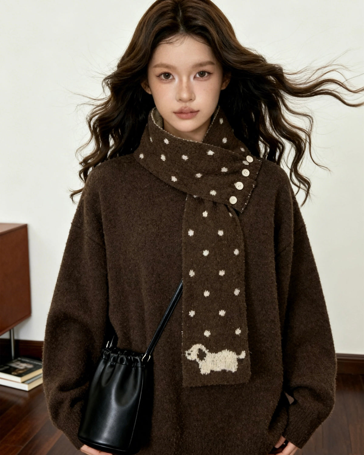 Loose and sweet knitwear