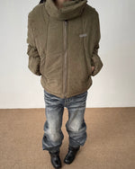 Stand collar couple jacket