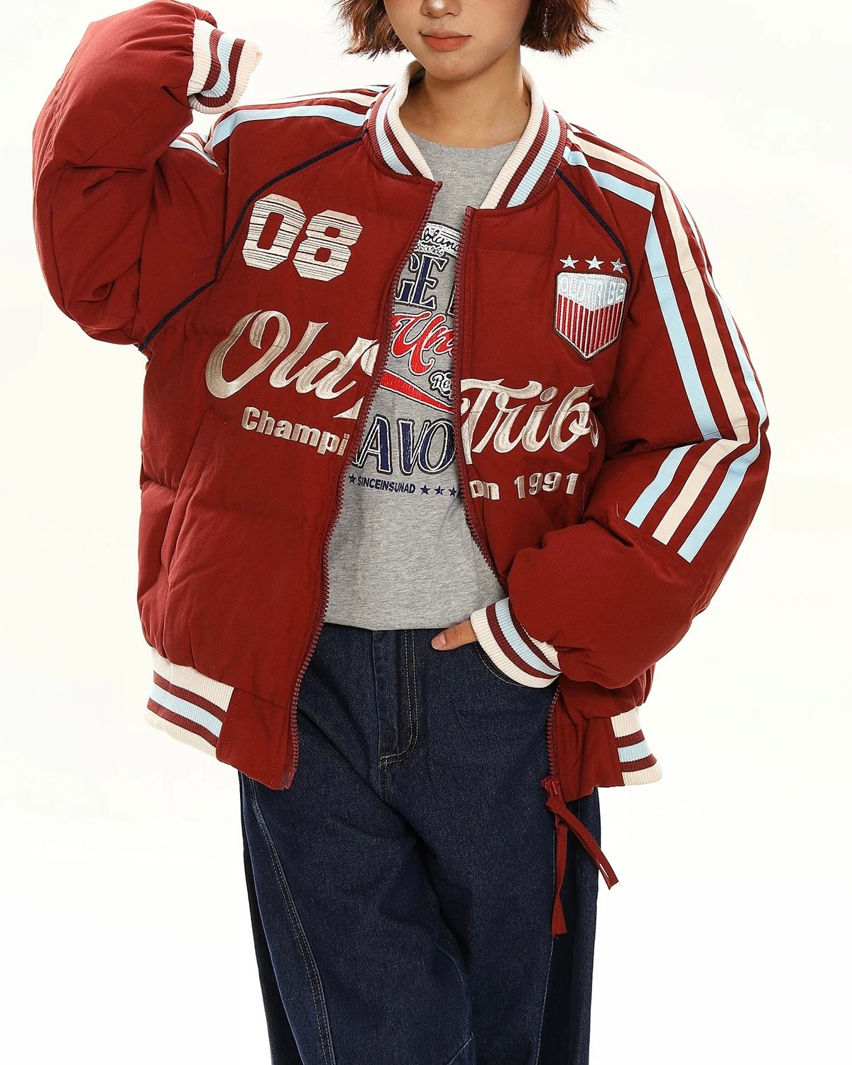 刺綉字母百搭外套