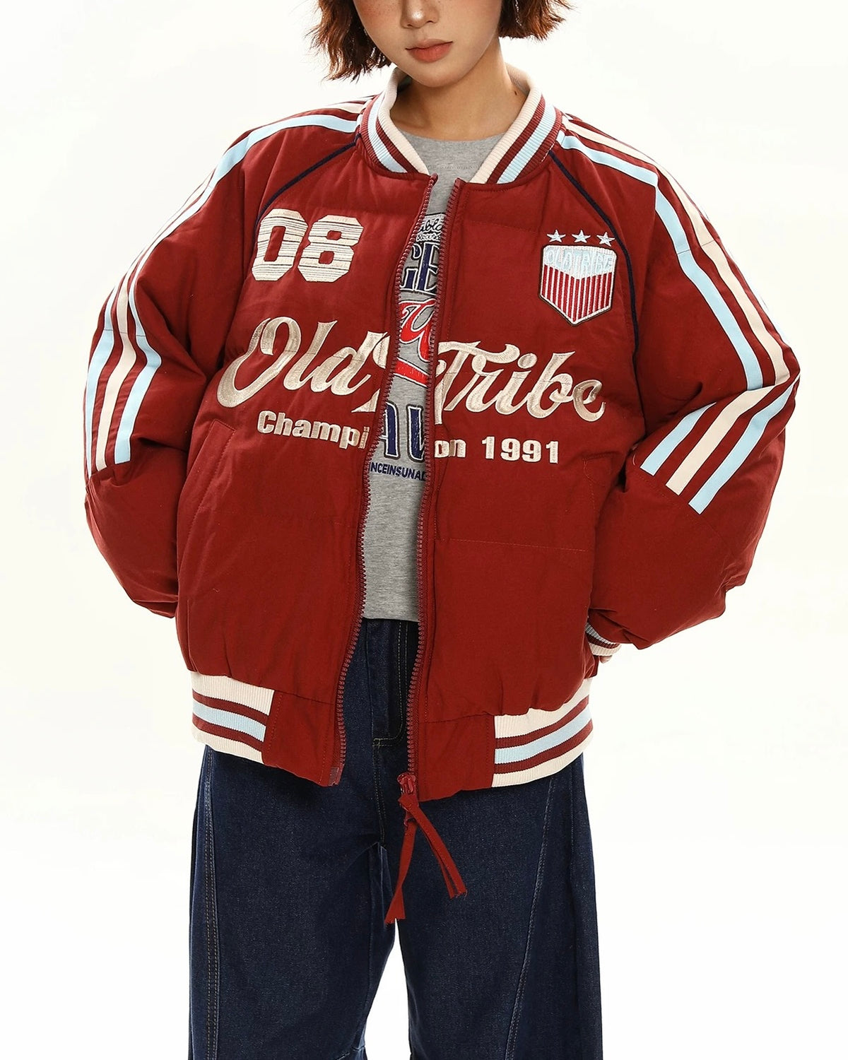 刺綉字母百搭外套