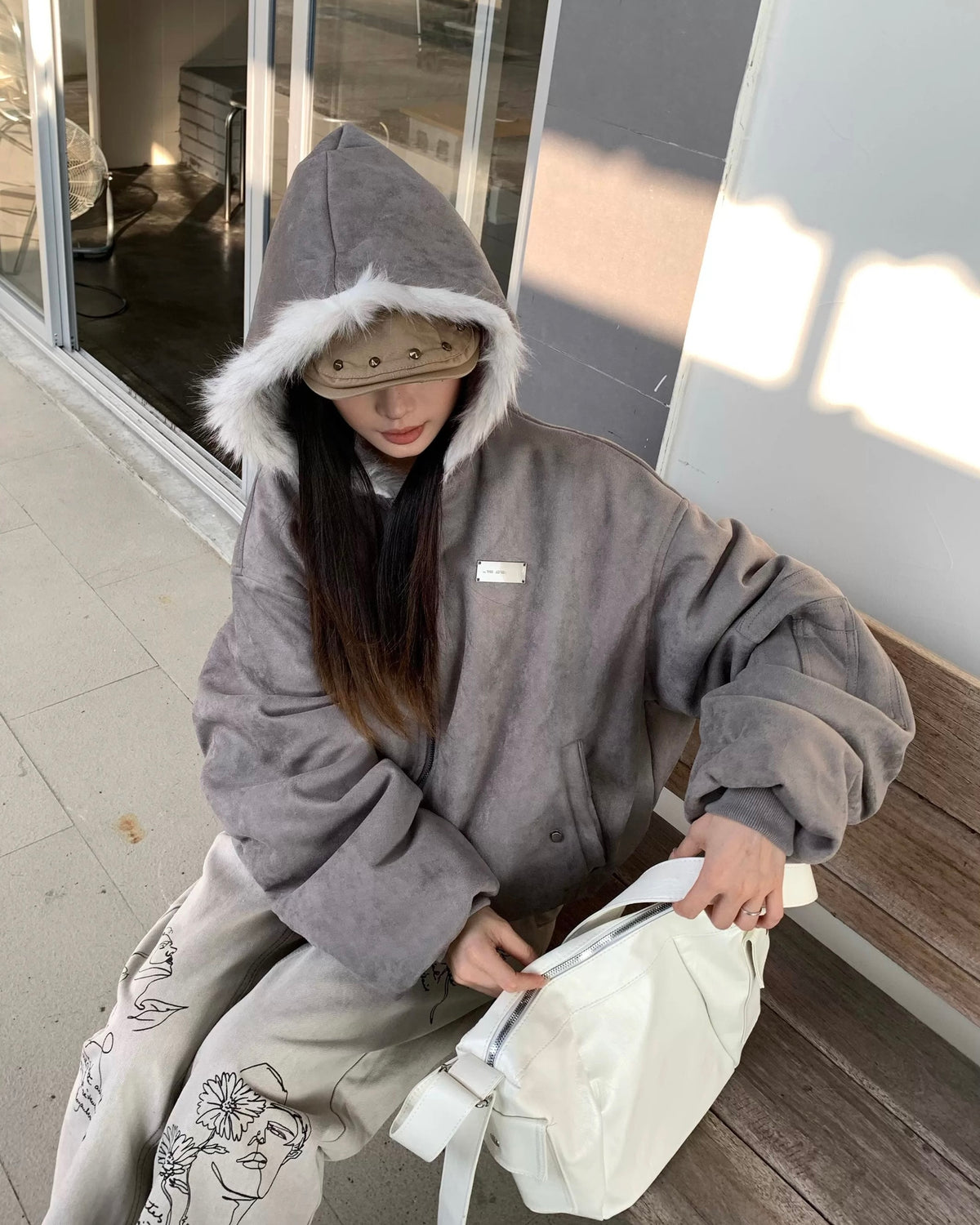 Reversible cotton-padded jacket